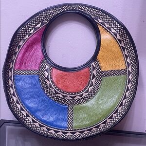 Multicolor Woven Women's Bag